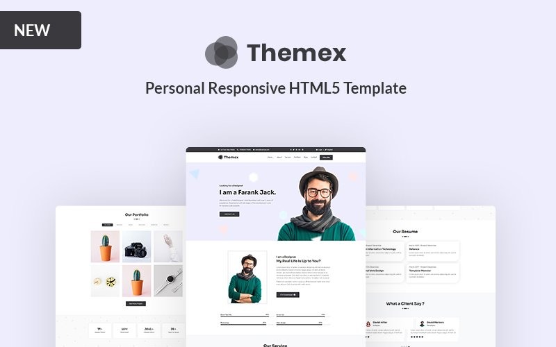 Personal Responsive Landing Page Template