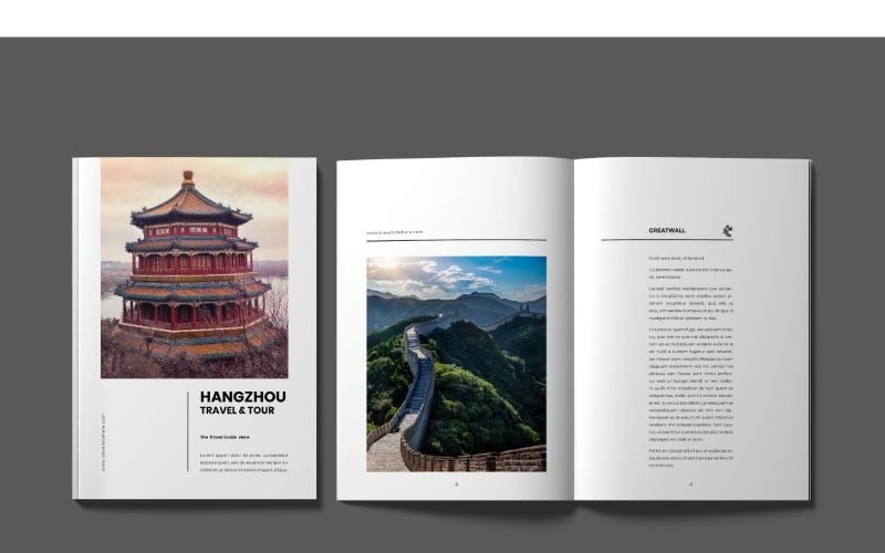 Download Magazine Template "Travel Magazine Template" / Travel Magazine Template - Magazine Template на тему графика a4,adobe indesign,book,catalogs,cover,furniture,information,journal,letter,magazine,newspaper,page,paper,print,project,template