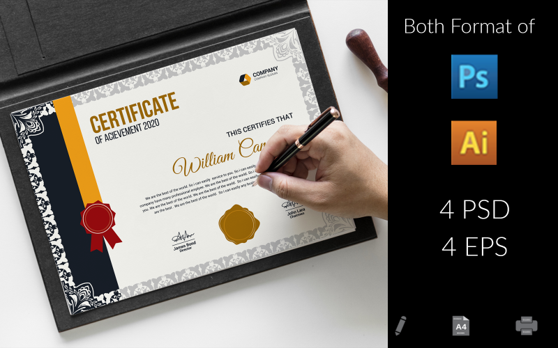 Download Шаблон сертификата "Web Design Certificate Template" / Web Design Certificate Template - Шаблон сертификата на тему графика achievement,award,background,border,certificate,coupon,diploma,engraved,engraving,frame,guilloche,multipurpose,pantone,professional,professional certificate,protected,protected certificate,ro