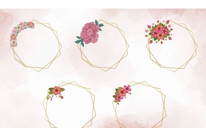 Download Background "Flower Frame 4 Rosemarry Background" / Flower Frame 4 Rosemarry Background - Background на тему графика floral,frame,vector,invitation,card,design,wedding,flower,illustration,decoration,greeting,rose,romantic,bouquet,watercolor