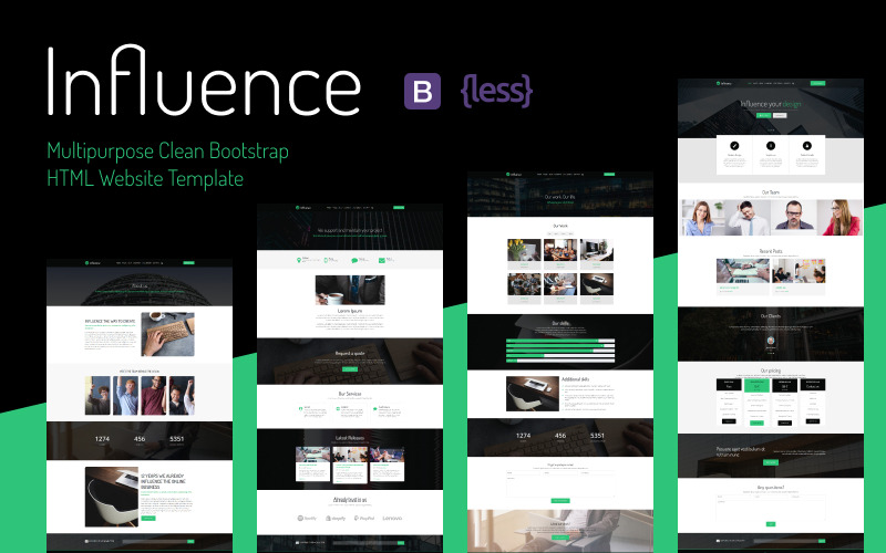 Multipurpose Clean Bootstrap HTML Website Template