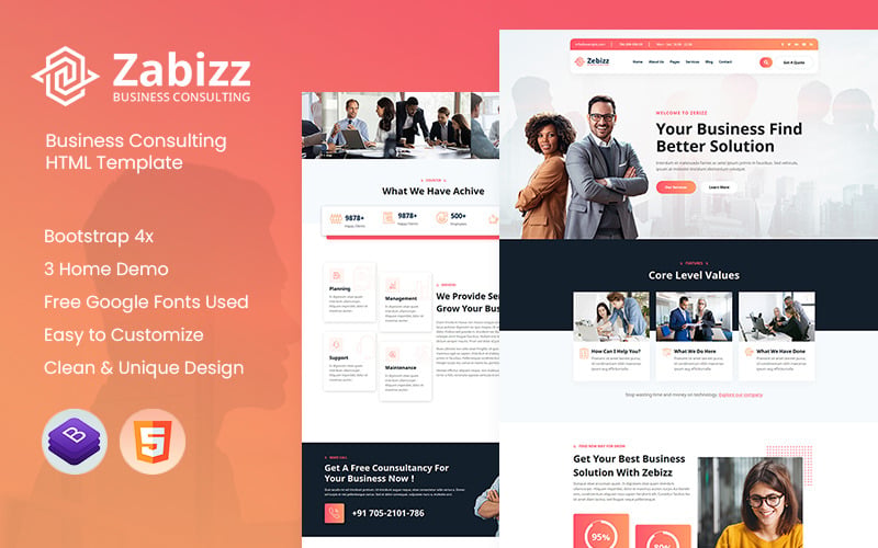 Business Consulting Website Template