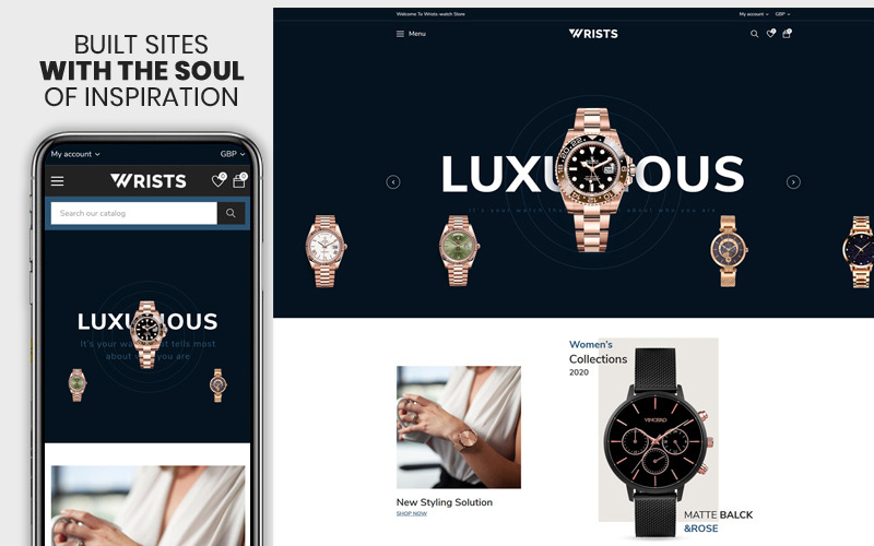 The watch &amp; Smartwatch Premium Shopify Theme