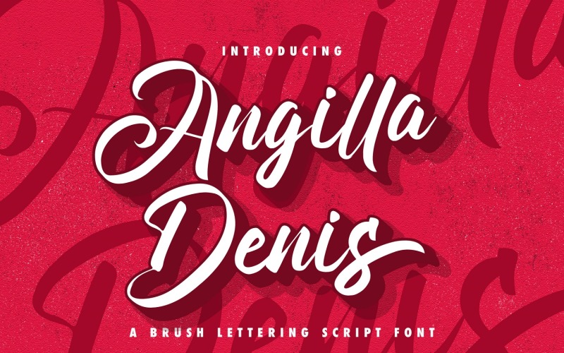 Download Шрифт "Angilla Denis - Brush Cursive Font" / Angilla Denis - Brush Cursive Font - Шрифт на тему графика script,modern,calligraphy,font,typography,handlettering,brush,handwritten,handwritting,whimsical,elegant,vintage,authentic,logotype,casual