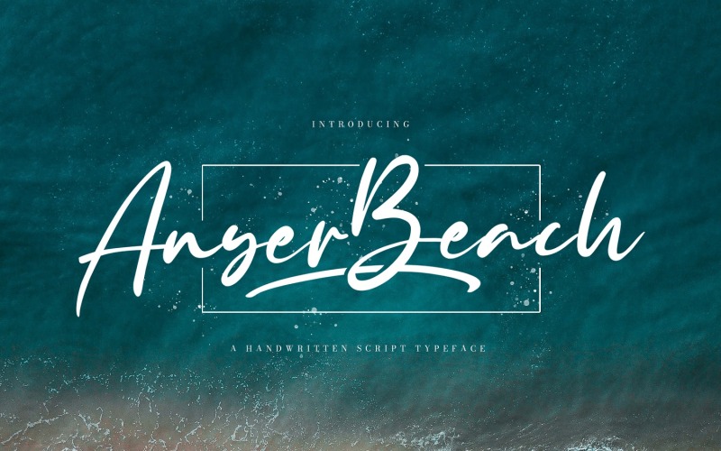 Download Шрифт "Anyer Beach - Handwritten Font" / Anyer Beach - Handwritten Font - Шрифт на тему графика lettering,script,calligraphy,brush,modern,handwritten,vintage,elegant,handlettering,handdrawn,logotype,stylish,handwritting,font,whimsical