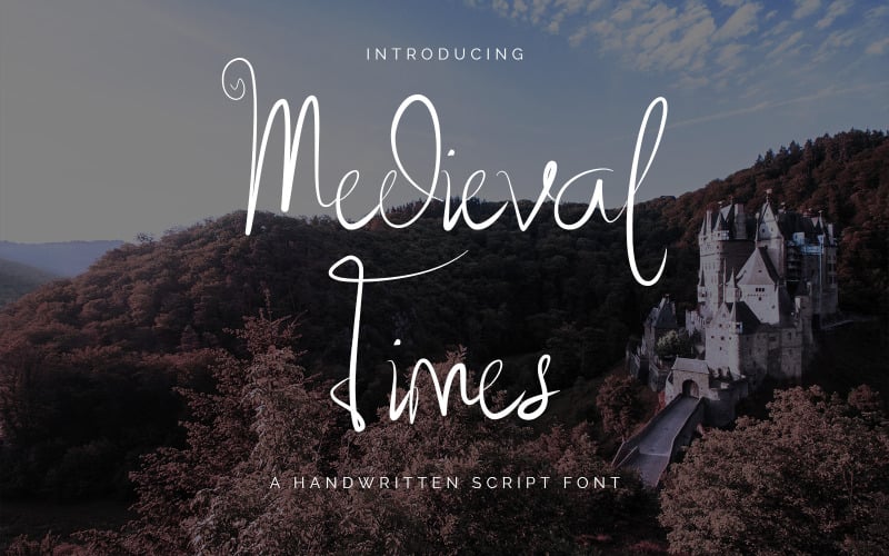 Download Шрифт "Medieval Times - Handwritten Cursive Font" / Medieval Times - Handwritten Cursive Font - Шрифт на тему графика branding,business,calligraphy font,cool font,cursive font,custom hand,elegant font,fashion,greeting card,handwriting,medieval times,photography,project,quotes,script font,travel,trendy,web fo