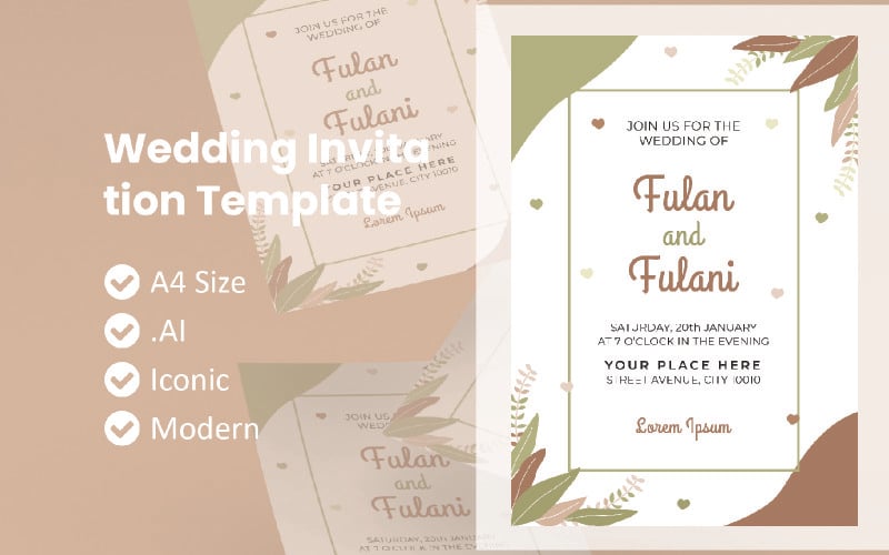 Download Фирменный стиль "Wedding Invitation Template" / Wedding Invitation Template - Фирменный стиль на тему графика flyer template,flyer business,print template,advertising,promotion flyer,brochure template,flyer mockup,flyer bundle template,wedding invitation template,wedding template,invitation template,