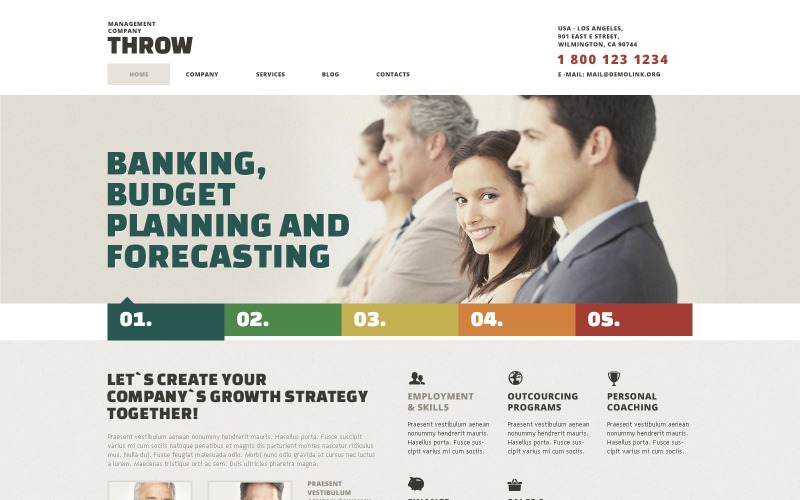 light management company wordpress тема
