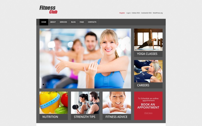 фитнес отзывчивая тема wordpress