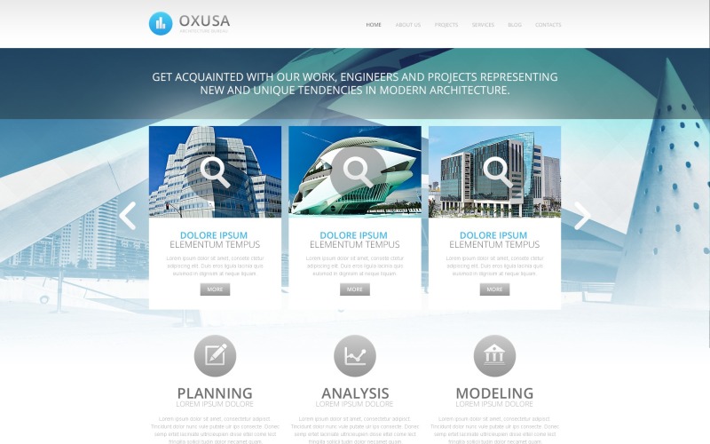 архитектурная компания drupal template
