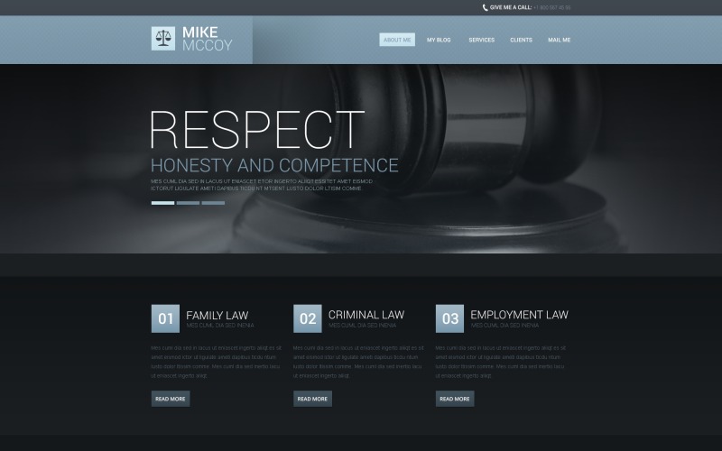 атмосферная юридическая фирма drupal template