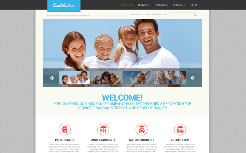 эффективная страховая тема wordpress