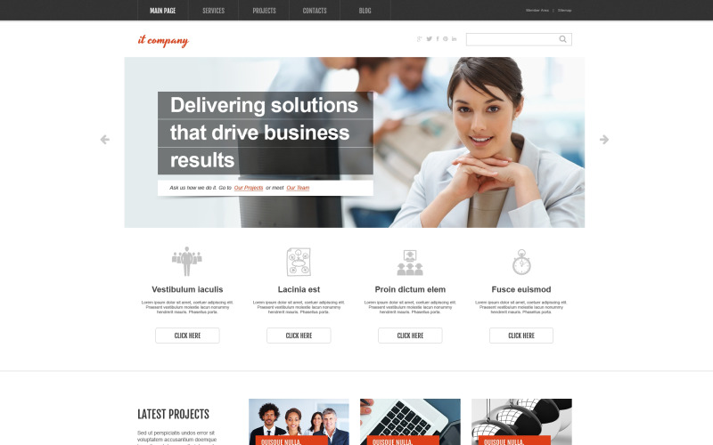 it компания wordpress тема