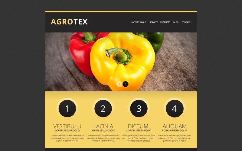 шаблон овощной фермы drupal