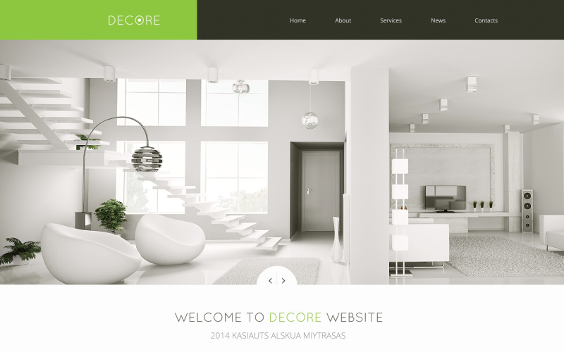 адаптивный шаблон сайта home decor