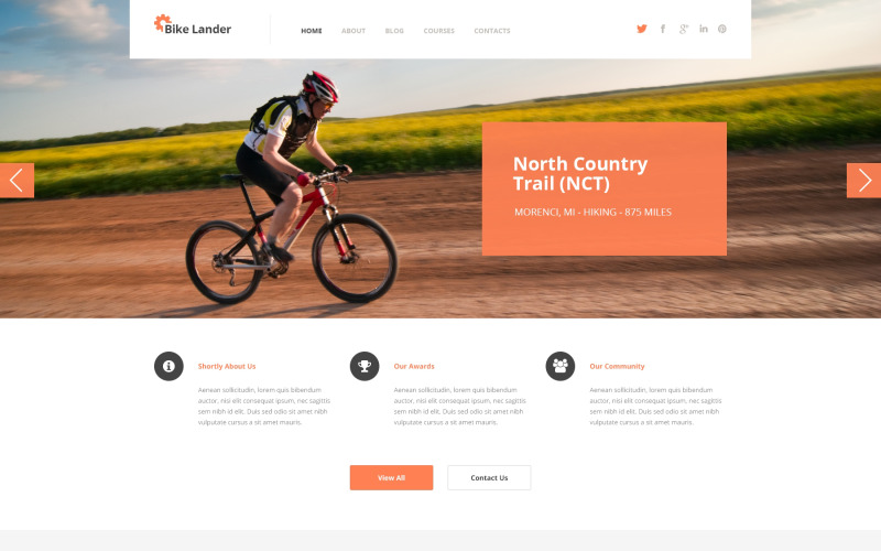 велосипедный клуб wordpress тема