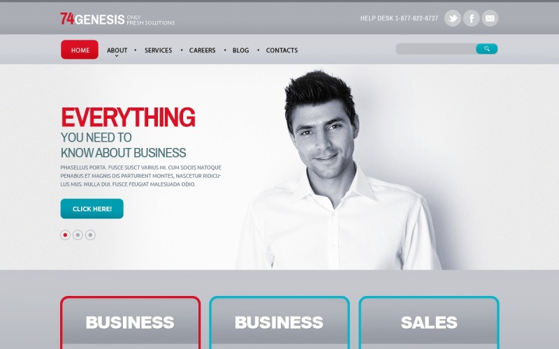 адаптивный шаблон веб-сайта merchant services