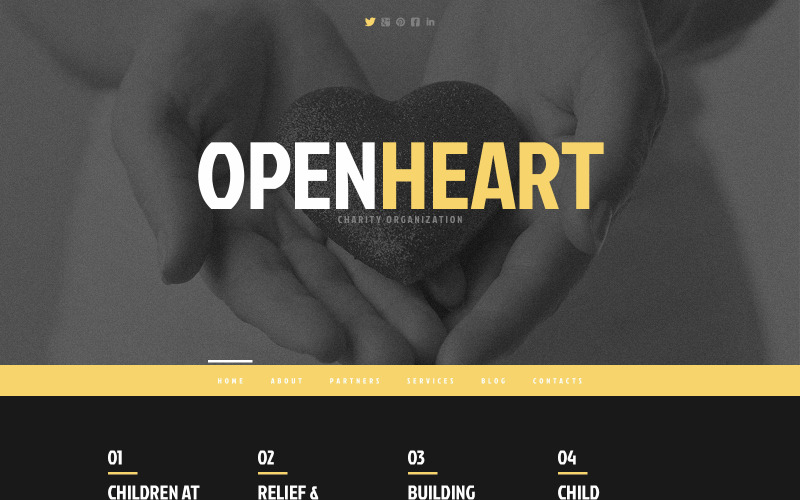 благотворительная отзывчивая тема wordpress