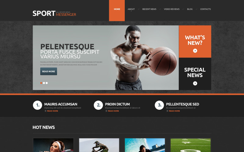 спортивные новости отзывчивая тема wordpress