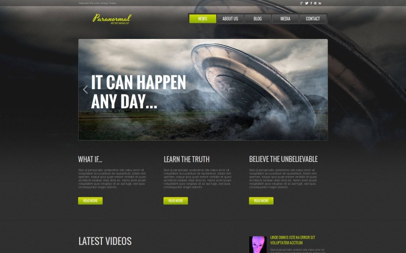 html шаблон ufo moto cms