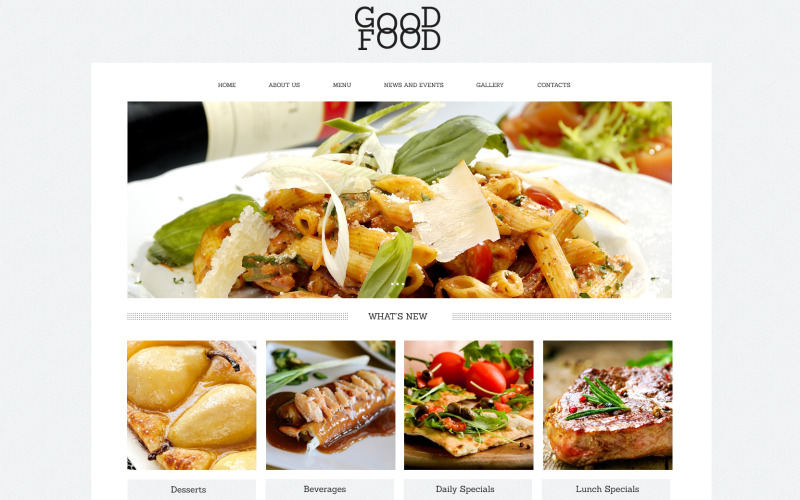 yummy food drink cafe drupal шаблон