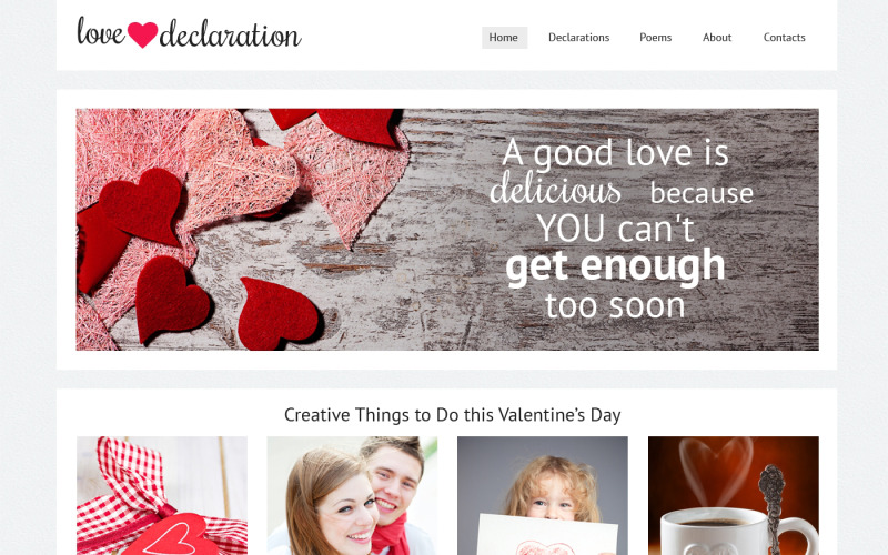 адаптивный шаблон сайта st. valentine