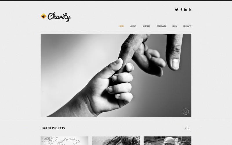 детская благотворительность отзывчивая тема wordpress