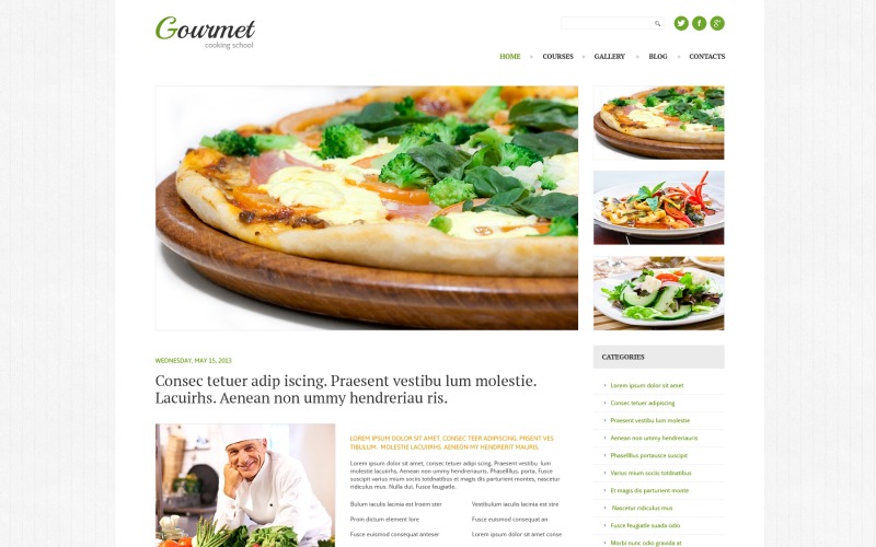 кулинария отзывчивая тема wordpress