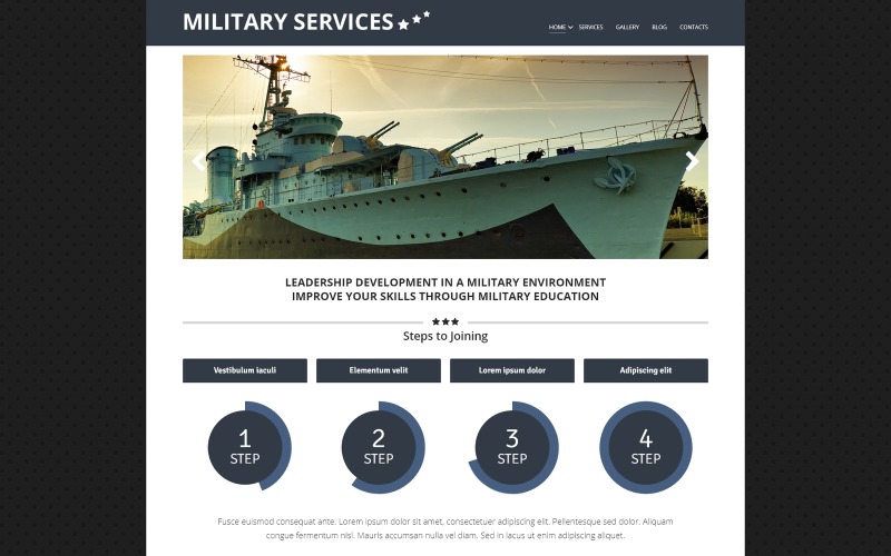 военная среда joomla шаблон