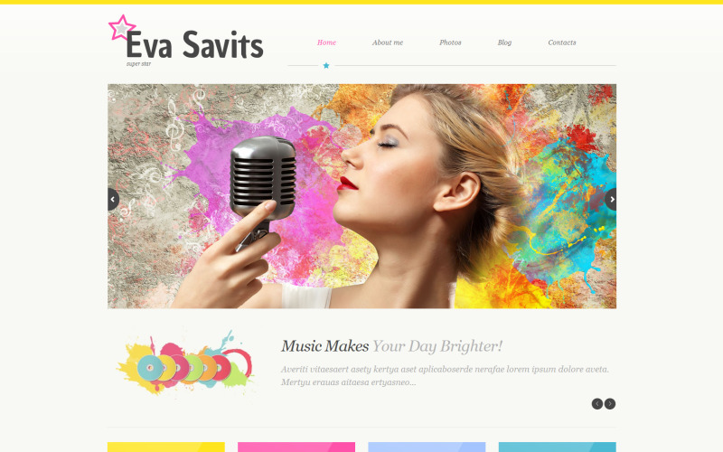 музыка отзывчивая тема wordpress
