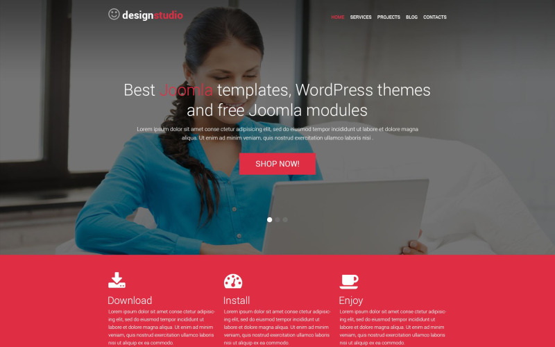 дизайн студия отзывчивая тема wordpress