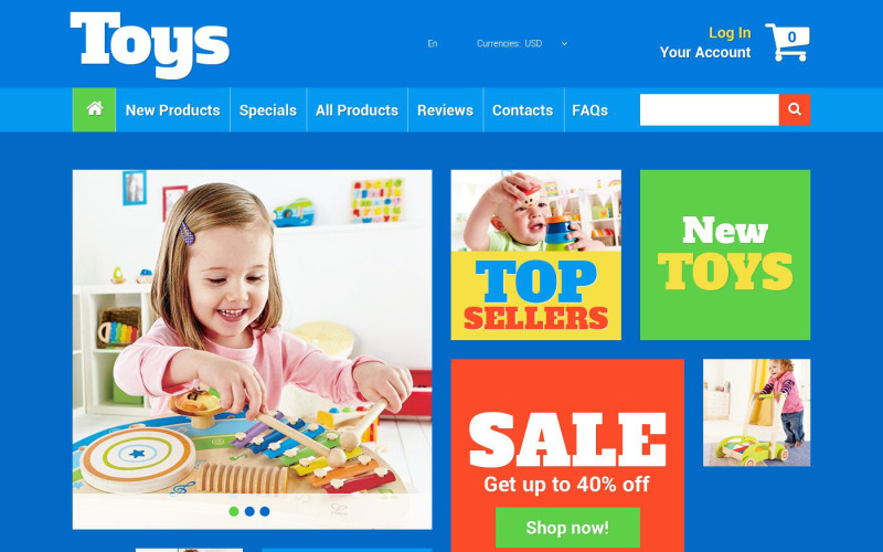 Toy Store ZenCart Template