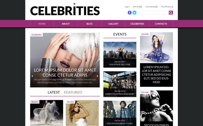 world fashion news portal wordpress тема