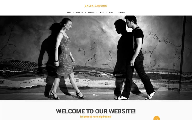 шаблон сайта salsa club
