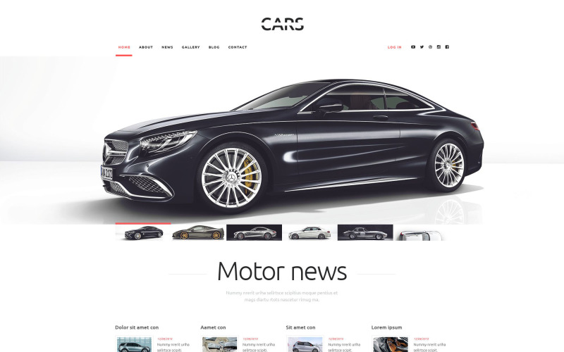 автомобили wordpress тема