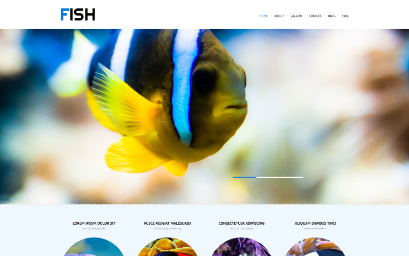рыба отзывчивая тема wordpress