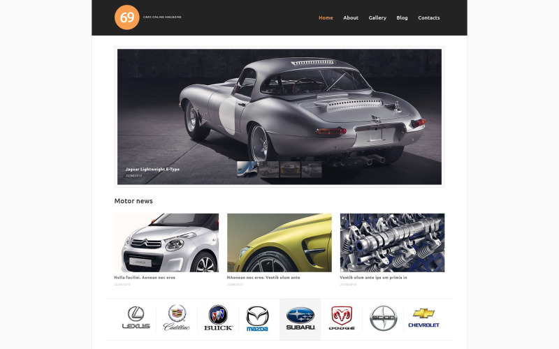 cars magazine wordpress тема