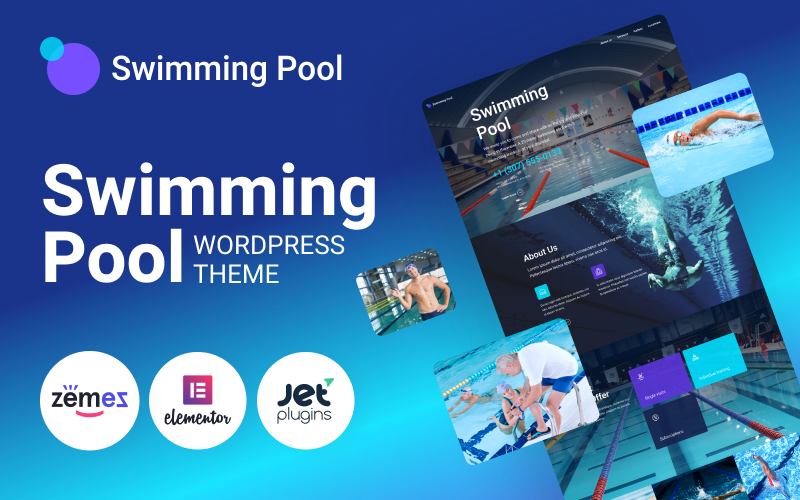 современный бассейн wordpress тема
