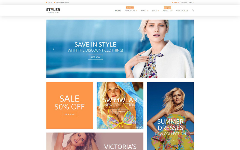 оригинальная тема одежды shopify