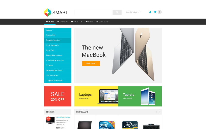 шаблон smart electronics store virtuemart
