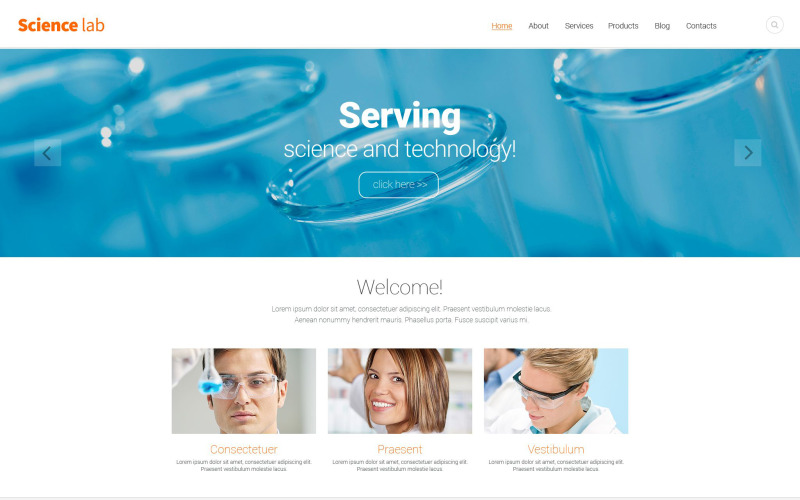 science lab drupal шаблон