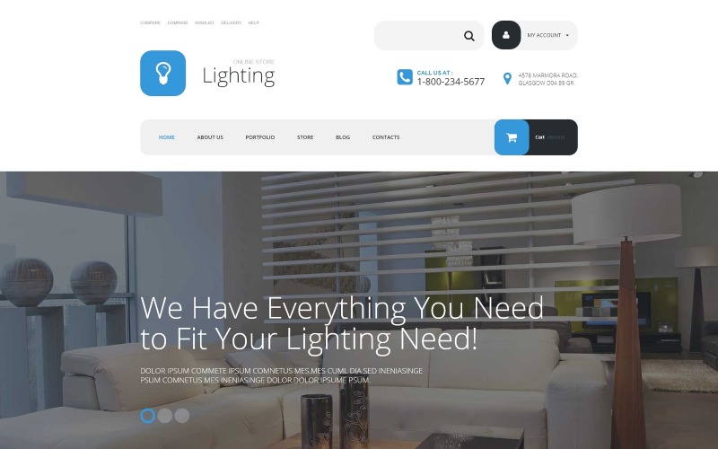тема lighting store woocommerce