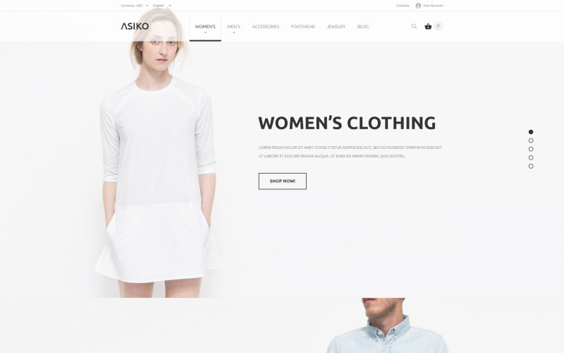 тема asiko prestashop