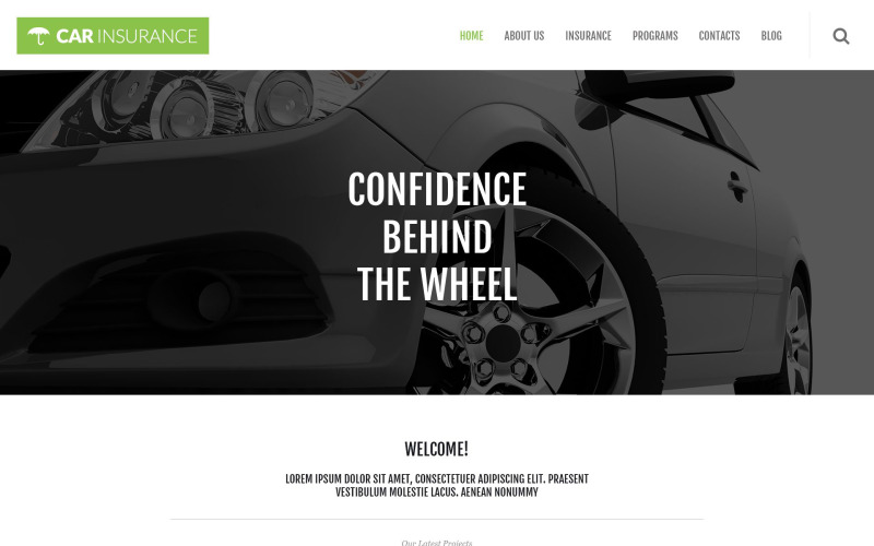 автострахование отзывчивая тема wordpress