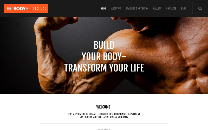 фитнес отзывчивая тема wordpress