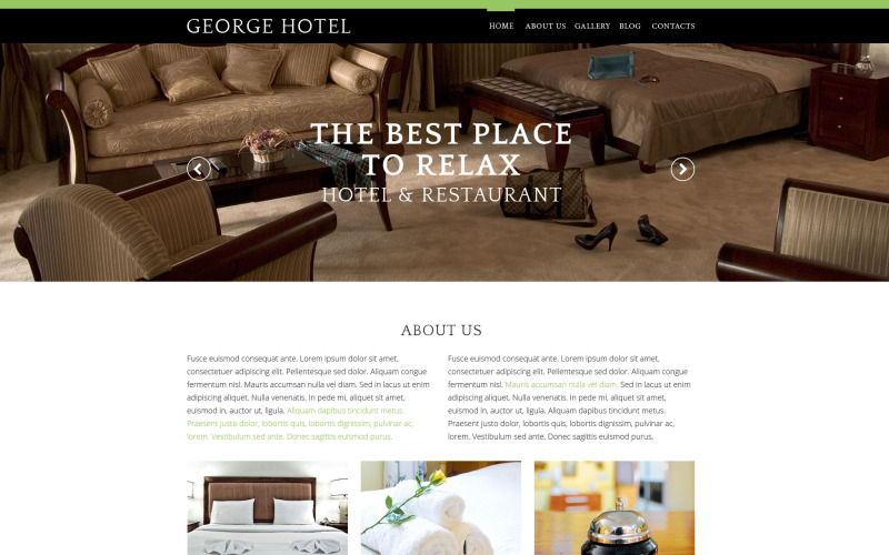 шаблон hotels drupal