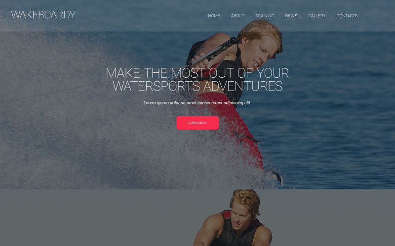 шаблон сайта wakeboardy