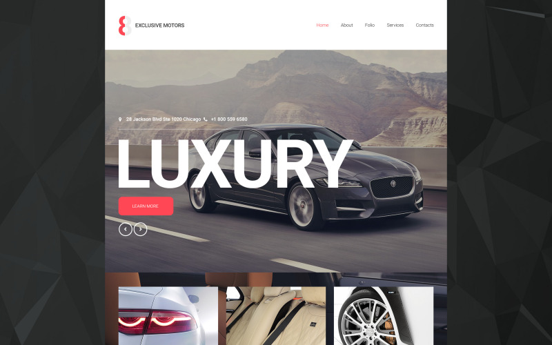 адаптивный шаблон сайта car club