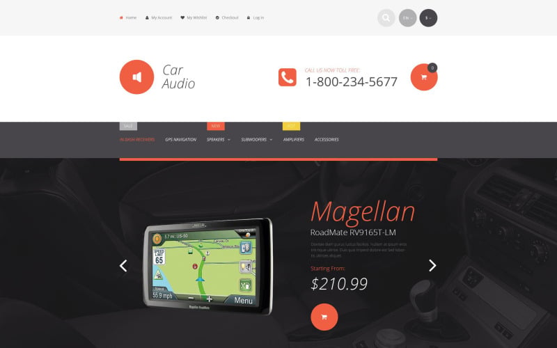 автомобильная стереосистема magento тема