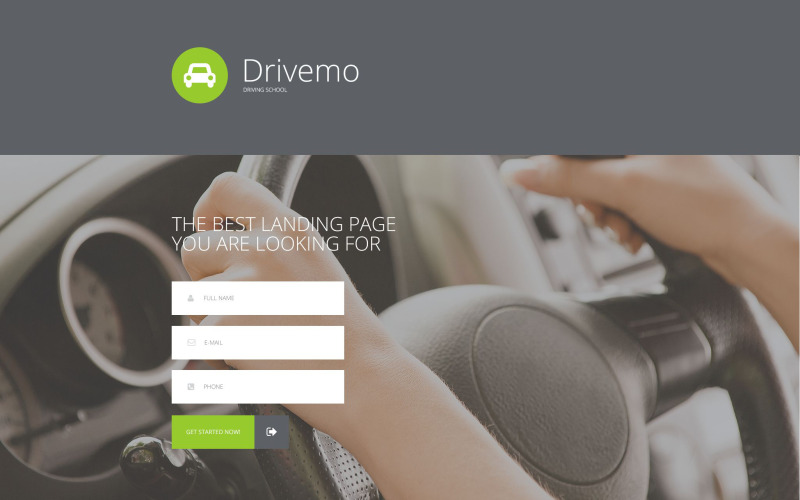 адаптивный шаблон целевой страницы traffic school